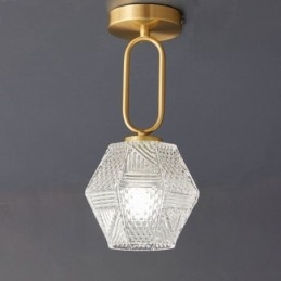 Lámpara de techo creativa de cristal empotrada moderna para el hogar