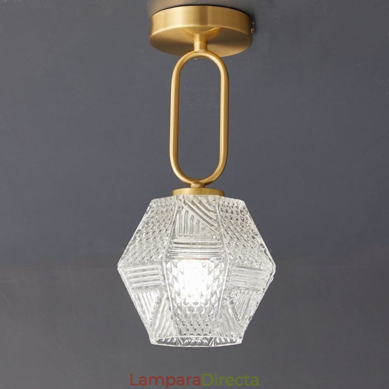 Lámpara de techo creativa de cristal empotrada moderna para el hogar