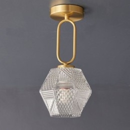 Lámpara de techo creativa de cristal empotrada moderna para el hogar