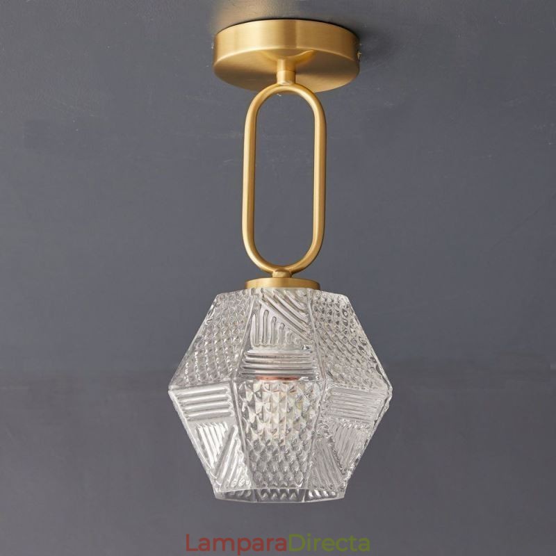 Lámpara de techo creativa de cristal empotrada moderna para el hogar