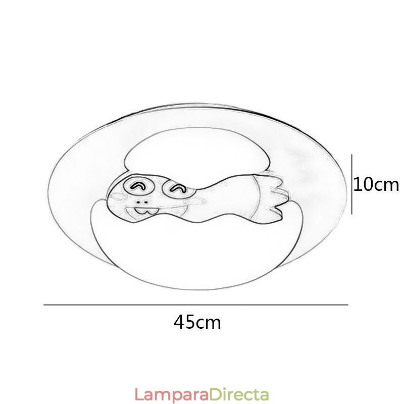 Lámpara de techo decorativa moderna con diseño de dibujos animados