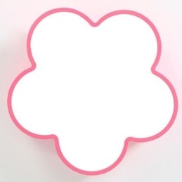 Lámpara de techo moderna de dibujos animados con diseño de flores empotrada