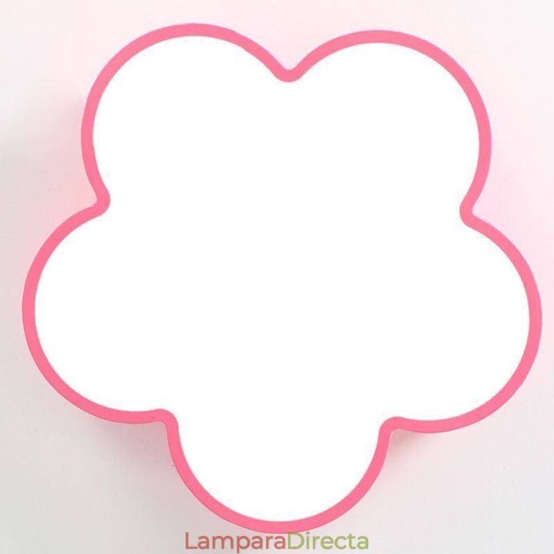 Lámpara de techo moderna de dibujos animados con diseño de flores empotrada