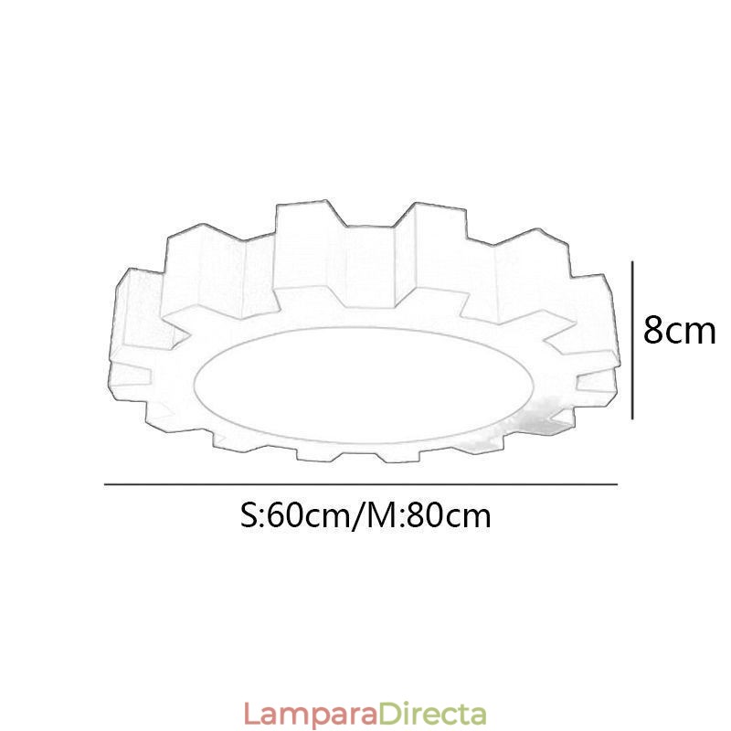 Lámpara de techo moderna de dibujos animados con montaje empotrado