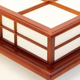 Lámpara de techo de estilo retro de madera empotrada