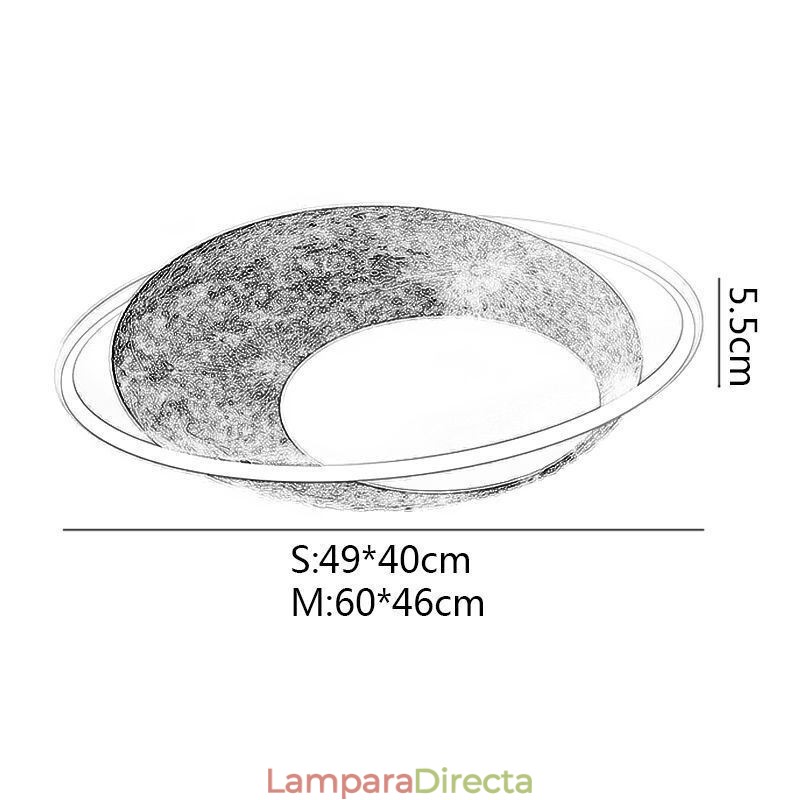 Lámpara de techo empotrada Moon