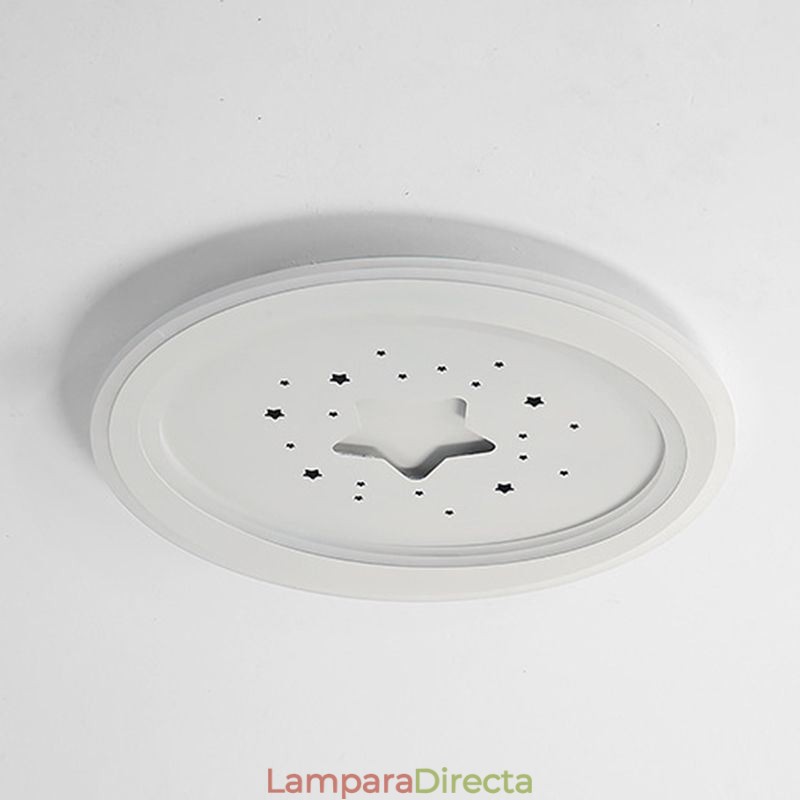 Lámpara de techo empotrada con forma de estrella