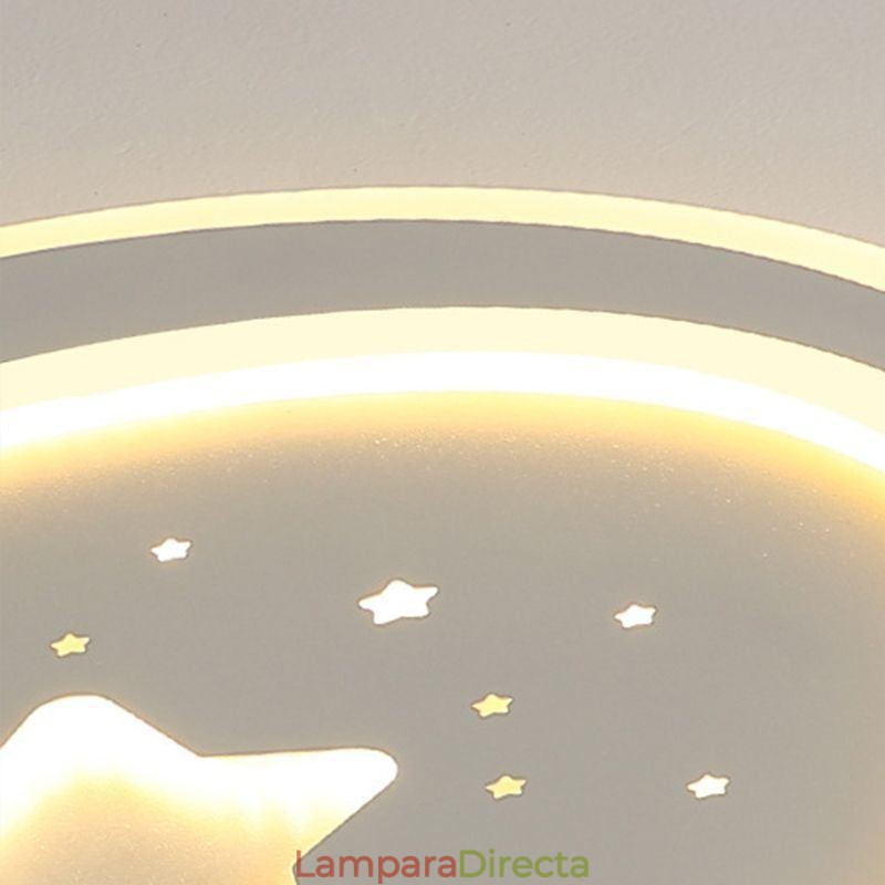 Lámpara de techo empotrada con forma de estrella