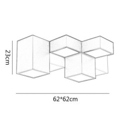 Lámpara de techo moderna Cubo de Rubik Iluminación de techo