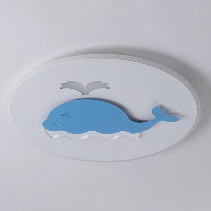 Lámpara de techo creativa moderna con forma de ballena