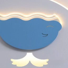 Lámpara de techo creativa moderna con forma de ballena