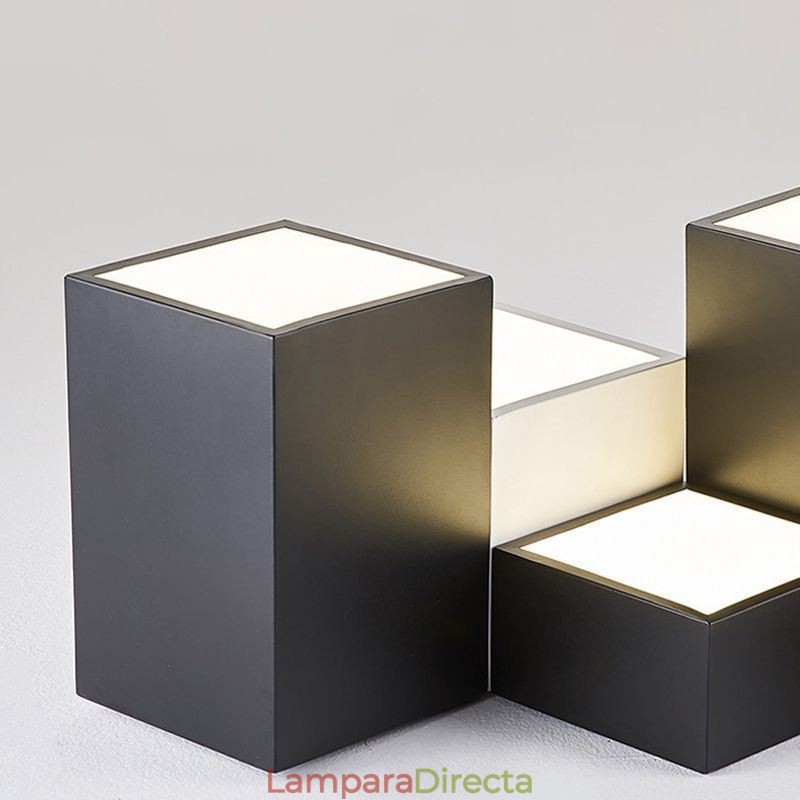 Lámpara de techo moderna con forma de cubo