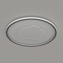 Lámpara de techo moderna con forma de nube redonda