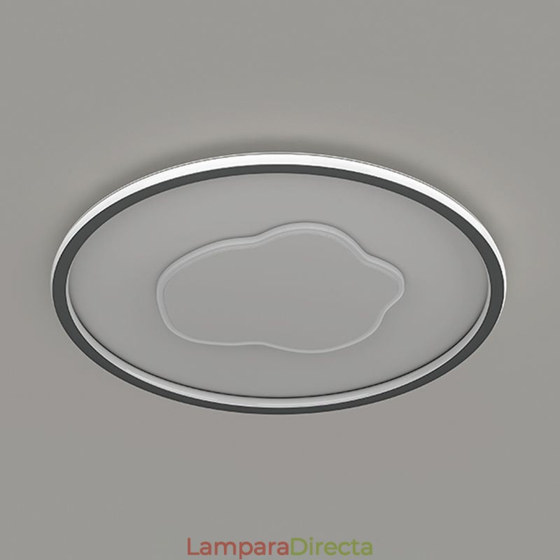 Lámpara de techo moderna con forma de nube redonda