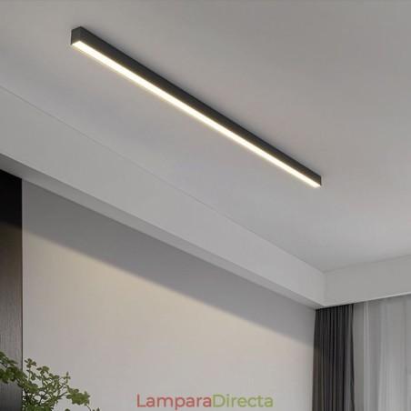 Lámpara de techo moderna de tira larga montada en superficie Lámpara de techo moderna de tira larga montada en superficie