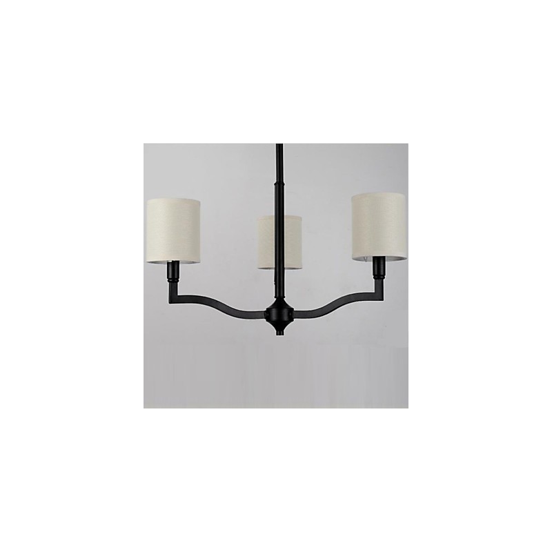 Lámparas colgantes estilo country americano, estilo nórdico, con tapa de tela cálida y estilo contratado.