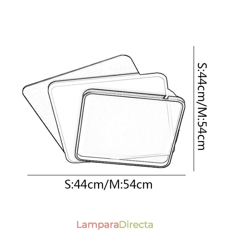 Lámpara de techo cuadrada creativa