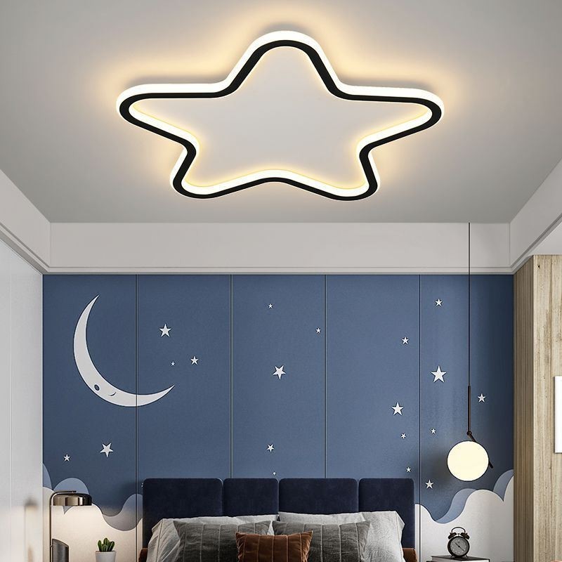 Lámpara de techo moderna con forma de estrella