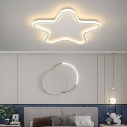 Lámpara de techo moderna con forma de estrella