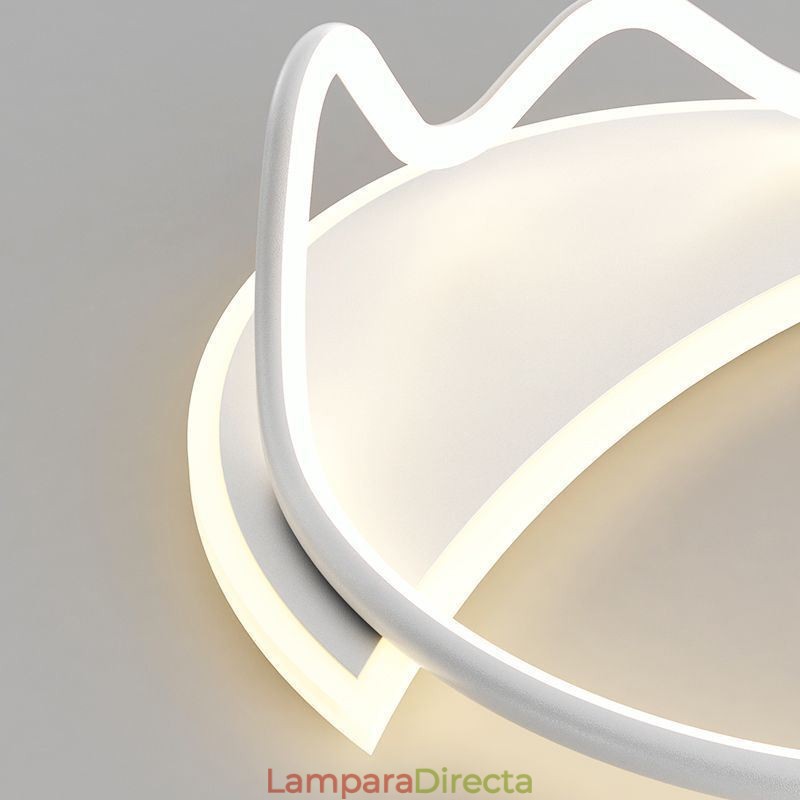 Lámpara de techo moderna con forma de anillo para decoración del hogar