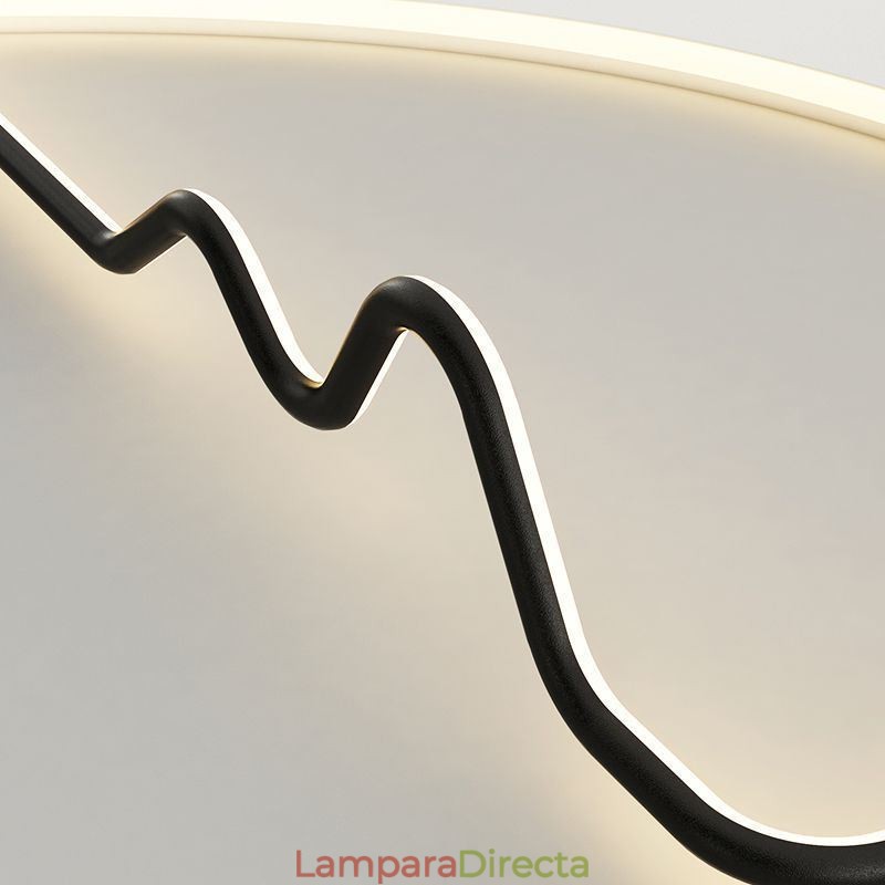 Lámpara de techo moderna con forma de anillo para decoración del hogar