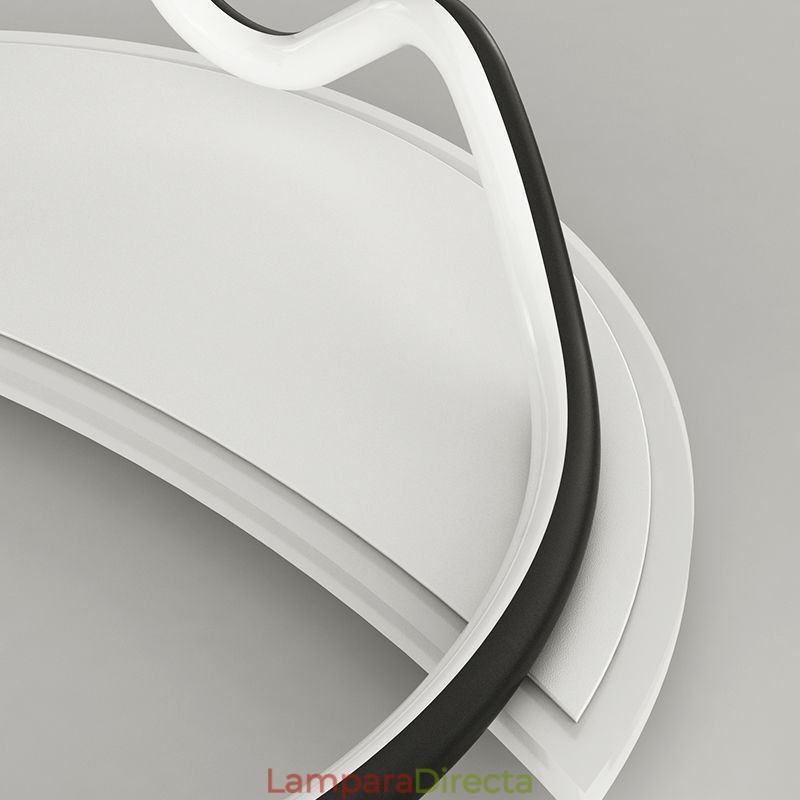 Lámpara de techo moderna con forma de anillo para decoración del hogar