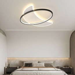 Lámpara de techo moderna con decoración de luna