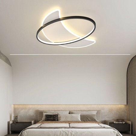 Lámpara de techo moderna con decoración de luna Lámpara de techo moderna con decoración de luna