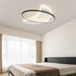 Lámpara de techo moderna con decoración de luna