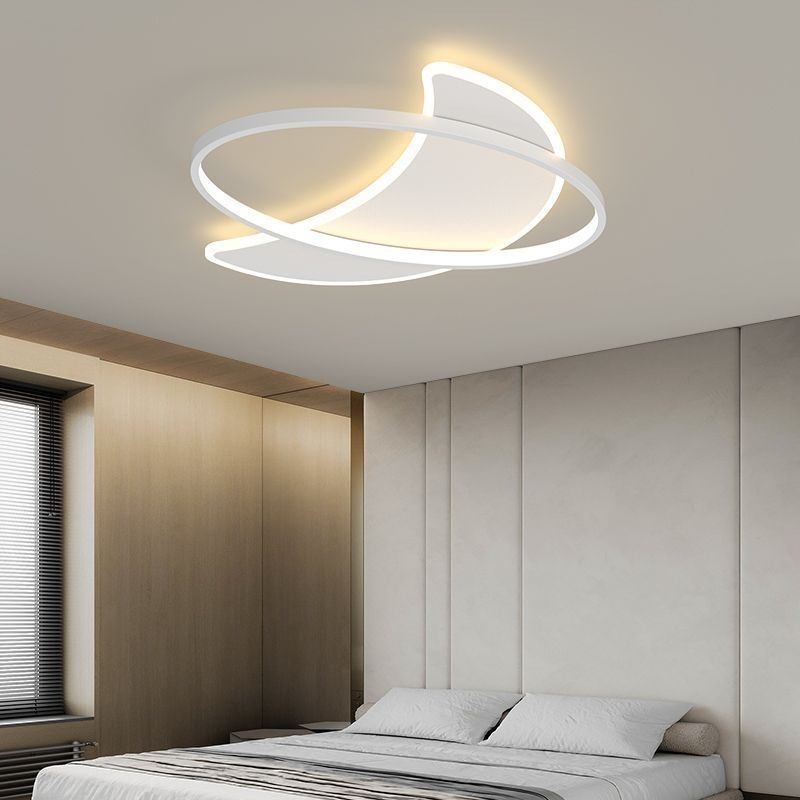 Lámpara de techo moderna con decoración de luna