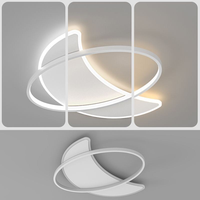 Lámpara de techo moderna con decoración de luna