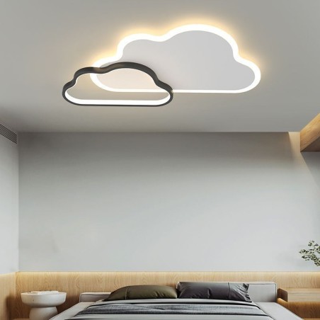Lámpara de techo moderna con decoración de nubes creativas Lámpara de techo moderna con decoración de nubes creativas