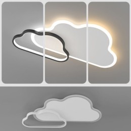 Lámpara de techo moderna con decoración de nubes creativas