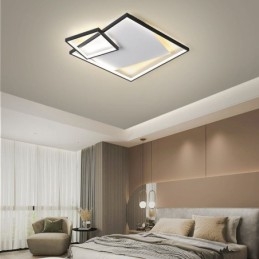 Lámpara de techo moderna cuadrada, iluminación inteligente para interiores