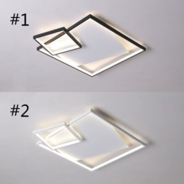 Lámpara de techo moderna cuadrada, iluminación inteligente para interiores