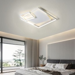 Lámpara de techo moderna cuadrada, iluminación inteligente para interiores