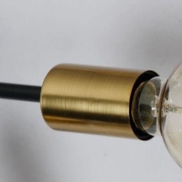 Lámpara de techo moderna, lámpara de araña vintage negra
