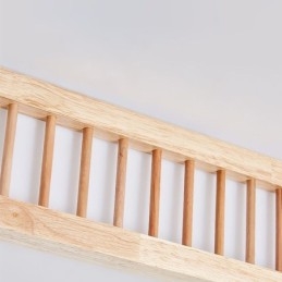 Lámpara de techo japonesa cuadrada de madera
