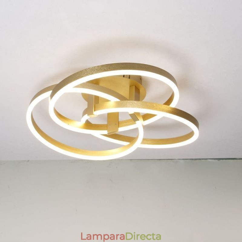 Lámpara de techo moderna de 3 anillos