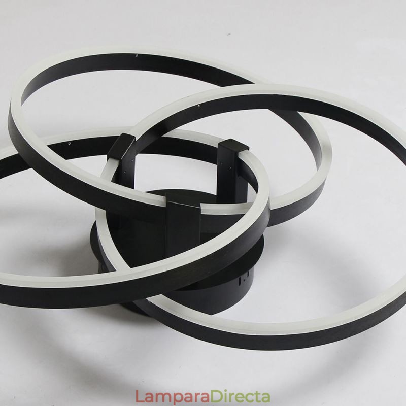 Lámpara de techo moderna de 3 anillos