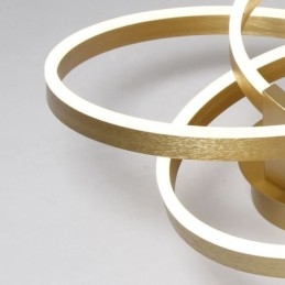 Lámpara de techo moderna de 3 anillos