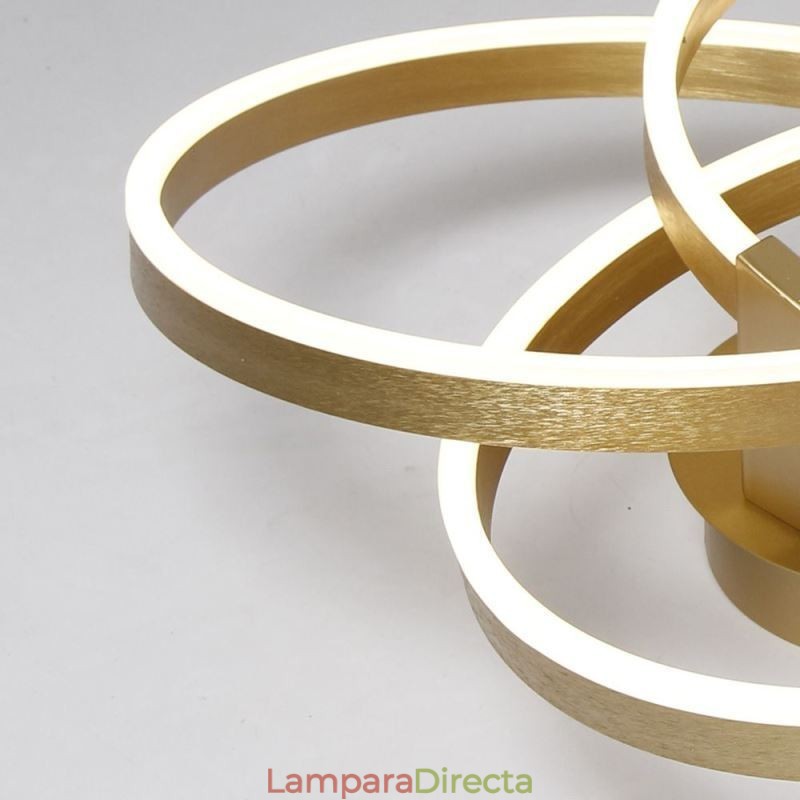 Lámpara de techo moderna de 3 anillos