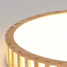 Lámpara japonesa de madera para iluminación de techo