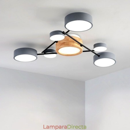 Lámpara de techo acrílica moderna con forma molecular Lámpara de techo acrílica moderna con forma molecular