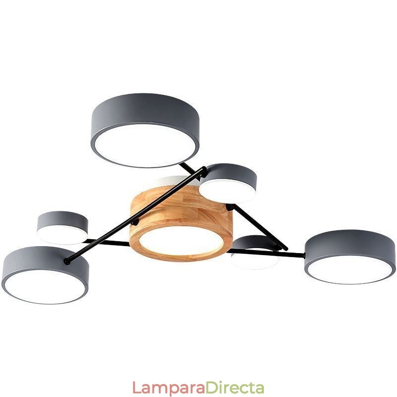 Lámpara de techo acrílica moderna con forma molecular
