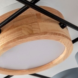 Lámpara de techo acrílica moderna con forma molecular