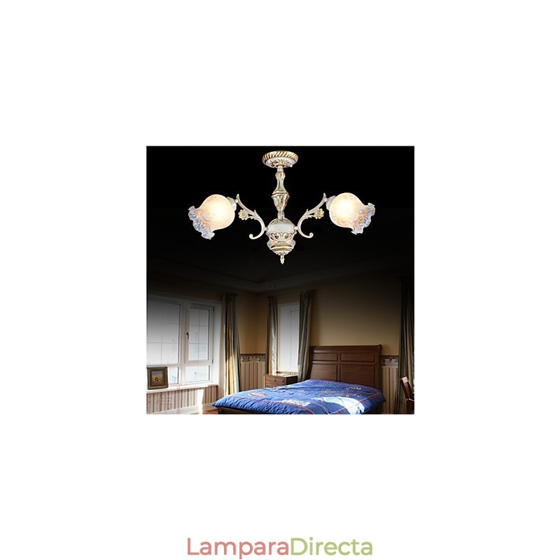 Clásico retro europeo de tres luces blancas