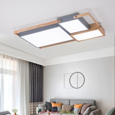 Lámpara de techo rectangular empalmada con luz de techo moderna Lámpara de techo rectangular empalmada con luz de techo moderna