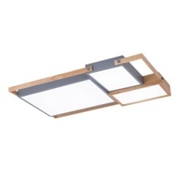 Lámpara de techo rectangular empalmada con luz de techo moderna