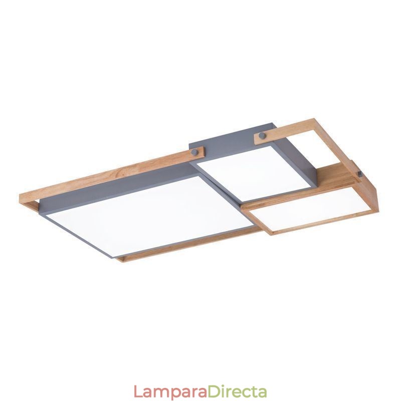Lámpara de techo rectangular empalmada con luz de techo moderna